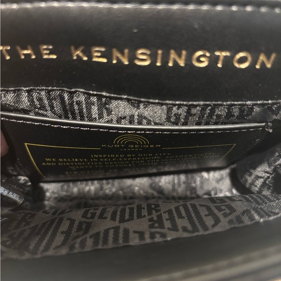 Kurt Geiger Black Quilted Leather Handbag with Gold Hardware, NWOT - Picture 6 of 8